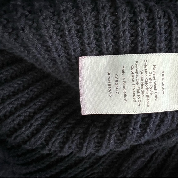 Talbots Womens Navy Blue Tunic Sweater - Picture 6 of 6